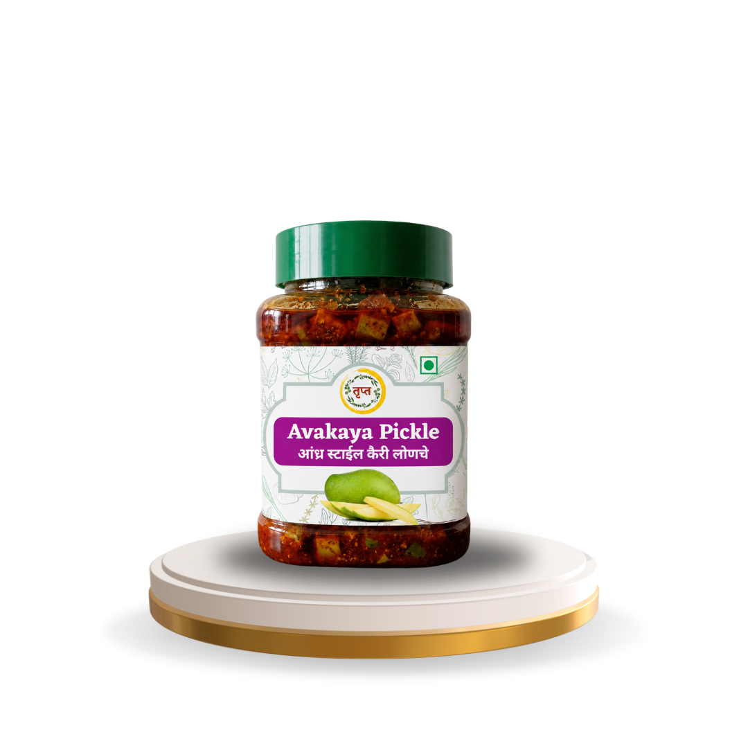 Mango Pickle | Kairi Loncha | Awakaya Pickle (Without Garlic) 250 gms